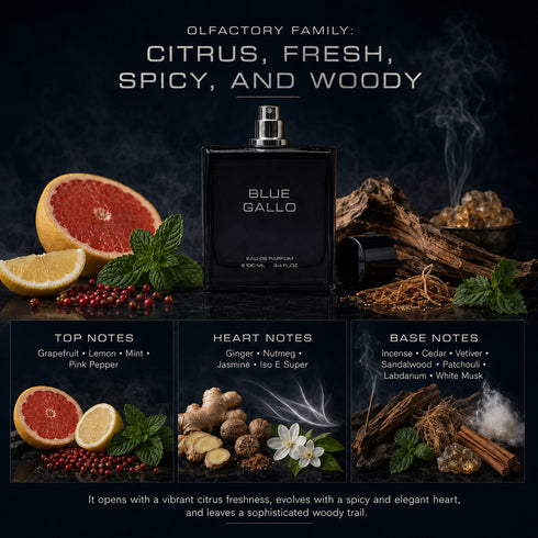 AROMA BLUE GALLO Amber With Depth Perfume
