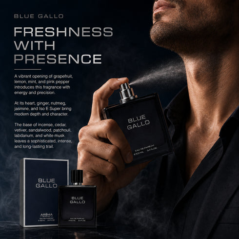 AROMA BLUE GALLO Amber With Depth Perfume