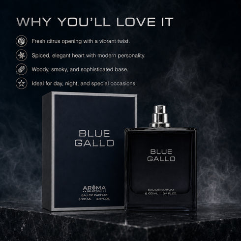 AROMA BLUE GALLO Amber With Depth Perfume