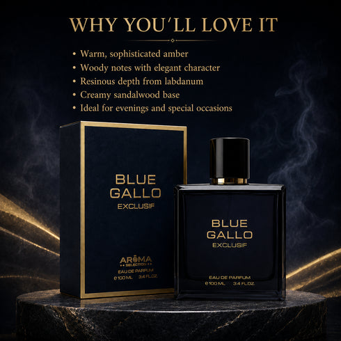 AROMA Blue Gallo Exclusive Amber With Depth Perfume
